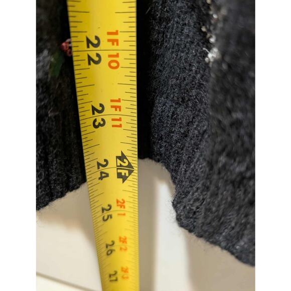 Studio Works Christmas Sweater Womens M Embroidered Embellished Holiday Cardigan - Picture 8 of 8